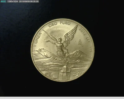 1 Onza Libertad Oro 2012