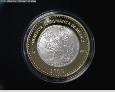 100 Pesos Herencia Numismatica I, Caballito 2011