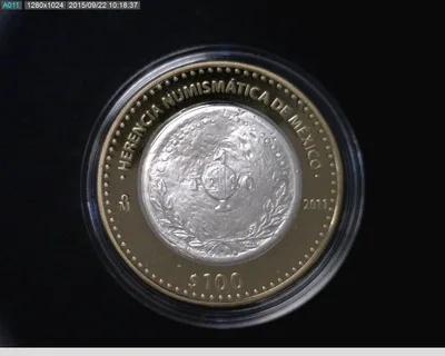 100 Pesos Herencia Numismatica I, Peso de Bolita 2011