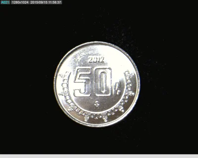 50 Centavos Acero inoxidable 2012