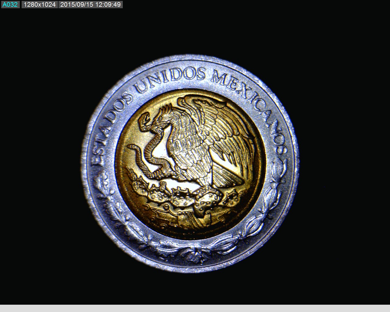 1 Bimetálica 2012 . Inventario Banxico 23104 (anverso)