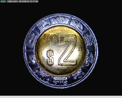 2 Pesos Bimetálica 2012
