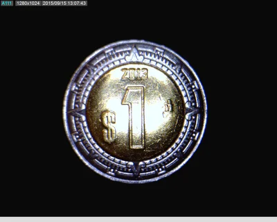 1 Peso Acero inoxidable 2013