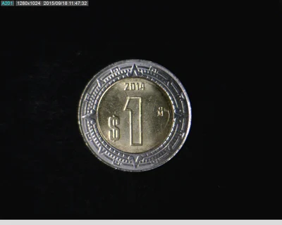 1 Peso Bimetálica 2014