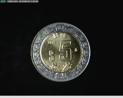 5 Pesos Bimetálica 2014