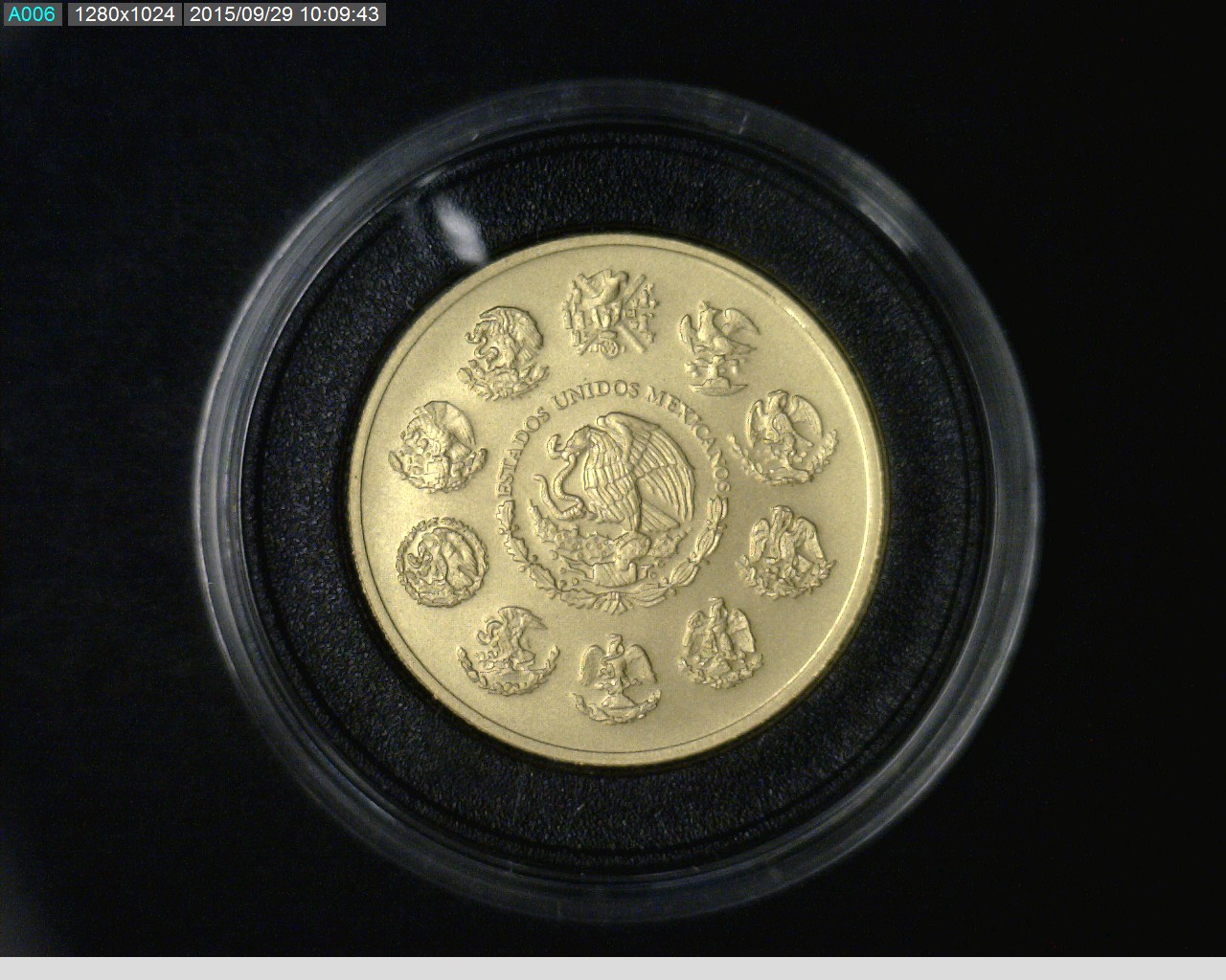 1 oz Libertad Oro 2014 · Inventario Banxico 23310 (anverso)