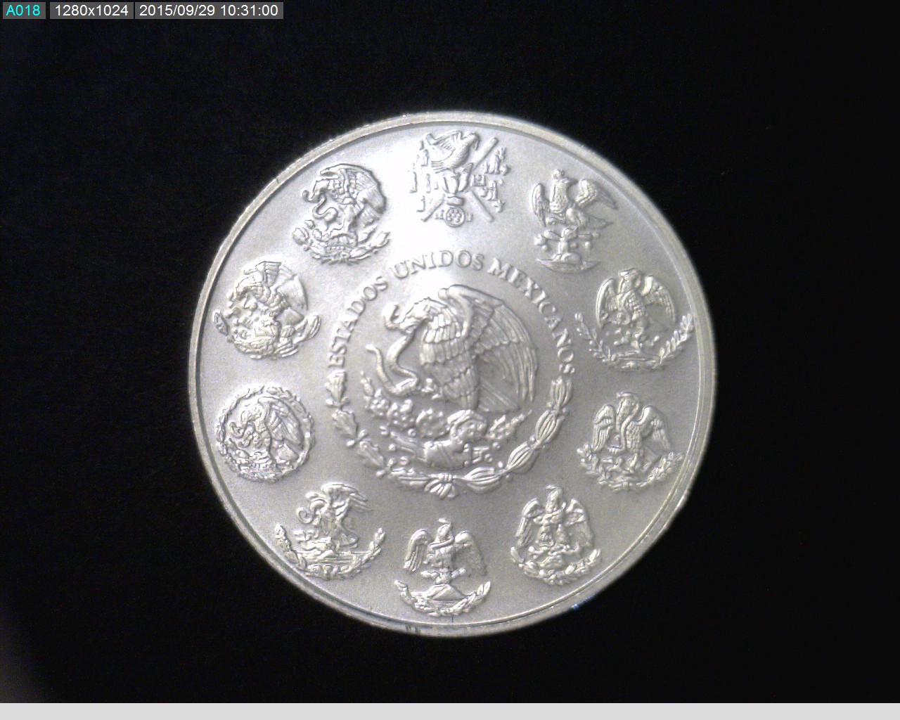 1 oz Libertad Plata 2014 · Inventario Banxico 23312 (anverso)