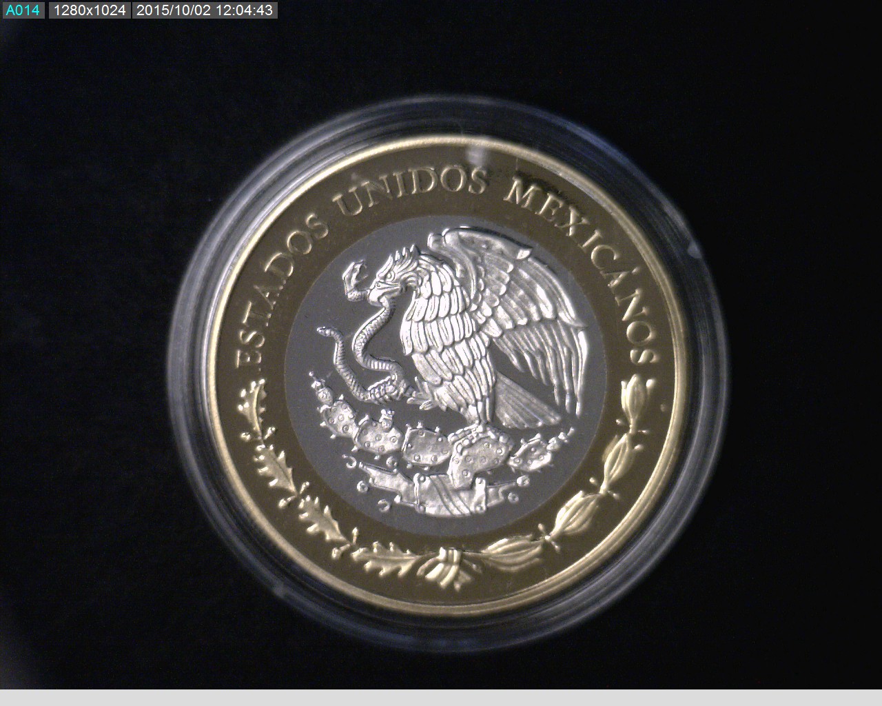 100 Pesos Herencia Numismatica III, 8 Reales Resplandor con Chops 2013 - anverso