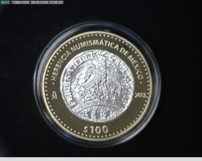 100 Pesos Herencia Numismatica III, Junta de Zitacuaro 8 Reales 2013 - reverso