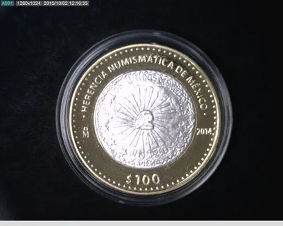 100 Pesos Herencia Numismática IV, Muera Huerta 2014