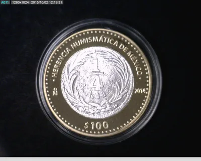 100 Pesos Herencia Numismática IV, Cuarto Republicano de Cobre 2014