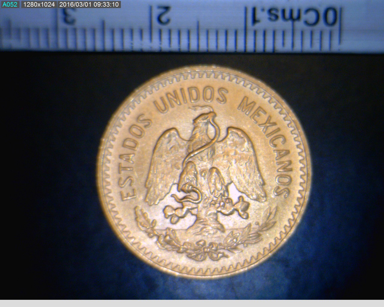10 Pesos Hidalgo Oro 1959 (anverso)