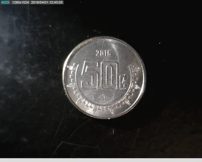 50 Centavos Acero inoxidable 2016