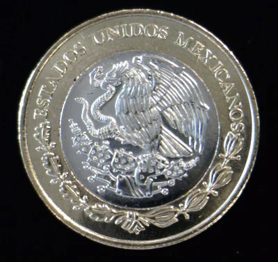10 Bimetálica 2015 . Inventario Banxico 23581 (anverso)