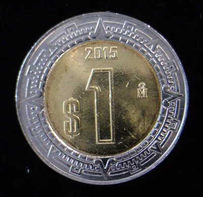 1 Peso Bimetálica 2015