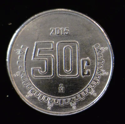 50 Centavos Acero inoxidable 2015