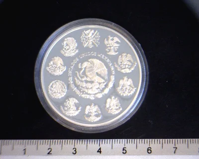 1 oz Libertad Plata 1998 · Inventario Banxico 23769 (anverso)