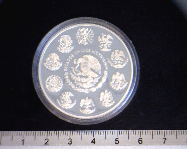 1 oz Libertad Plata 1998 · Inventario Banxico 23769 (anverso)