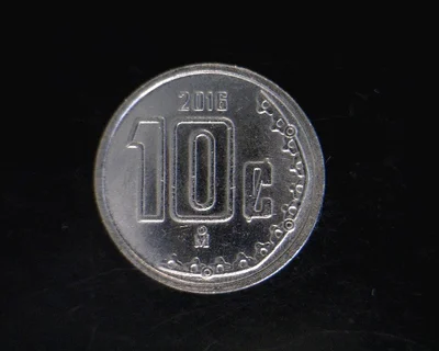 10 Centavos Acero inoxidable 2016