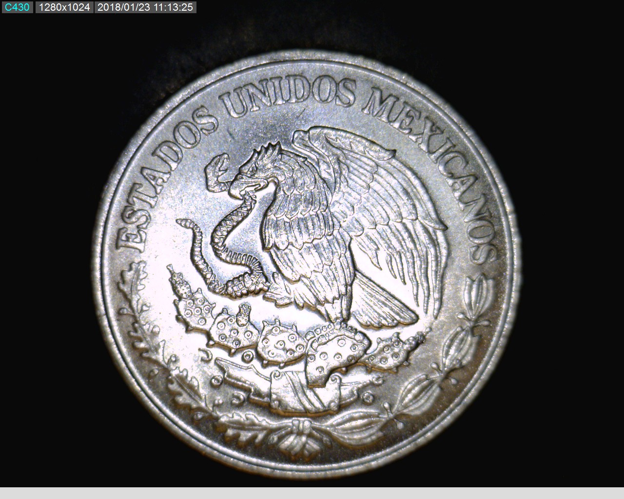 50 Acero inoxidable 2017 . Inventario Banxico 23993 (anverso)