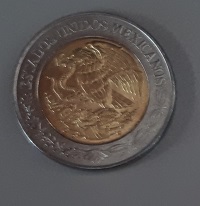 1 Bimetálica 2017 . Inventario Banxico 23998 (anverso)