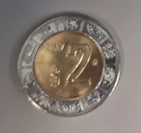 2 Pesos Bimetálica 2017