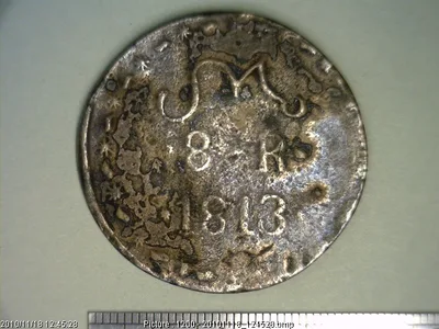8 Reales SUD TC Tierra Caliente 1813 (reverso ejemplar 3561)