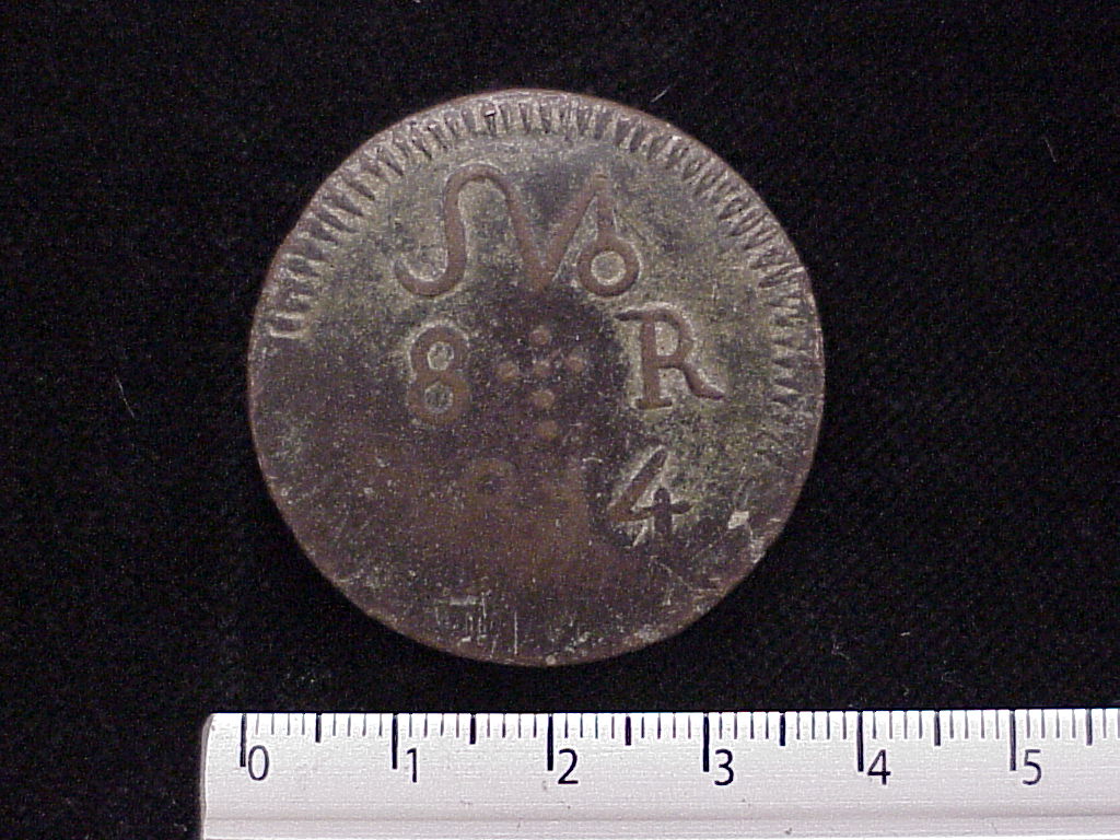 8 Reales SUD OXA Oaxaca 1814 (anverso ejemplar 3594)