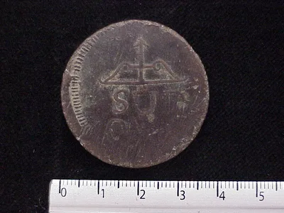 8 Reales SUD OXA Oaxaca 1814 (reverso ejemplar 3594)