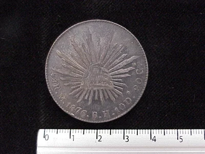 8 Reales Resplandor México 1876