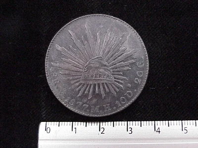 8 Reales Resplandor México 1877