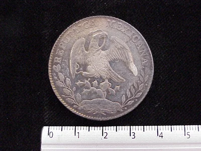 8 Plata 1878 . Inventario Banxico 4406 (anverso)