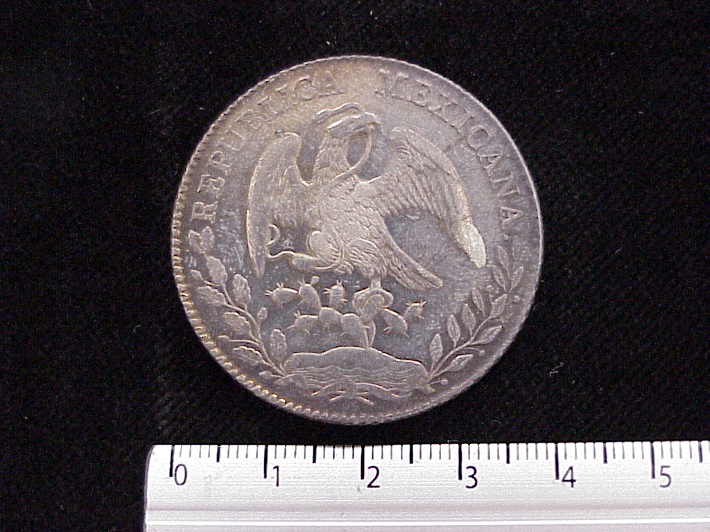 8 Plata 1878 . Inventario Banxico 4406 (anverso)