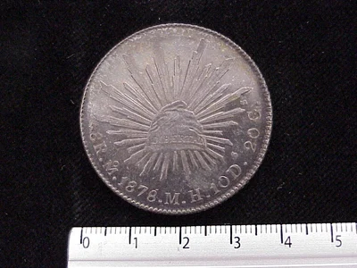 8 Reales Resplandor México 1878