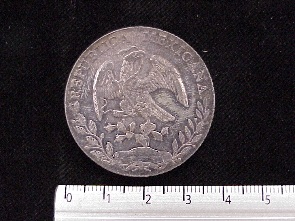 8 Plata 1887 . Inventario Banxico 4437 (anverso)