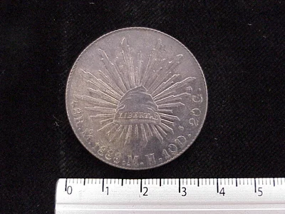8 Reales Resplandor México 1888