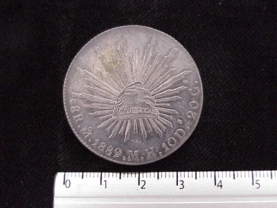 8 Reales Resplandor México 1889