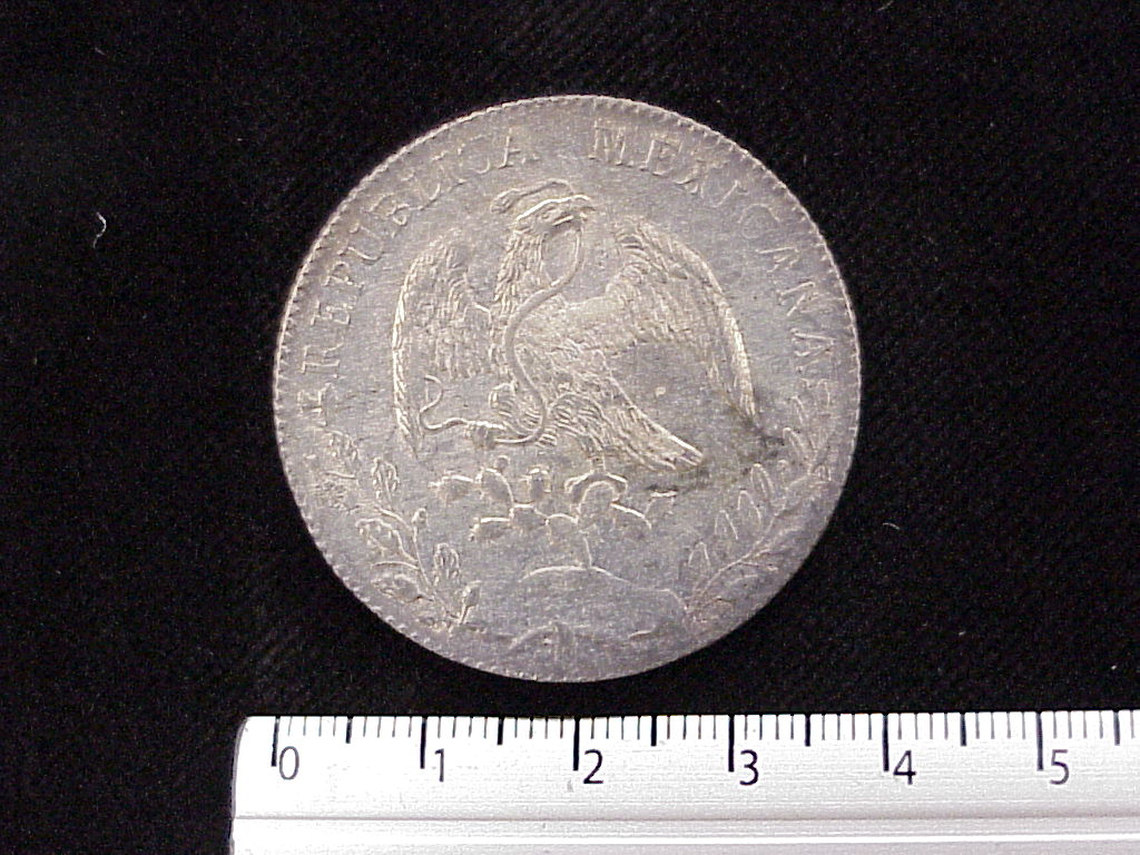8 Plata 1891 . Inventario Banxico 4454 (anverso)