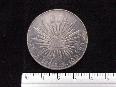 8 Reales Resplandor México 1894