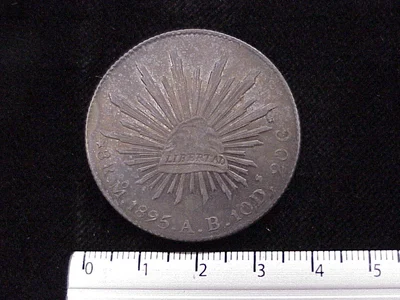 8 Reales Resplandor México 1895