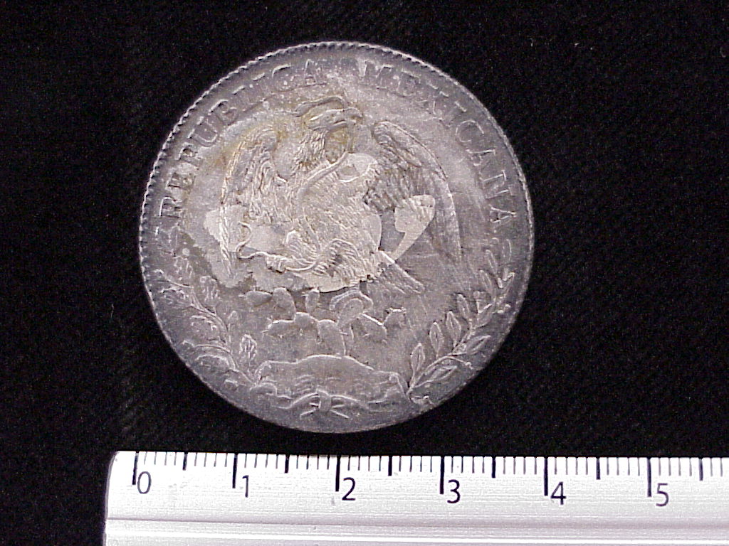 8 Plata 1896 . Inventario Banxico 4475 (anverso)