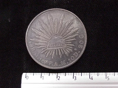 8 Reales Resplandor México 1897