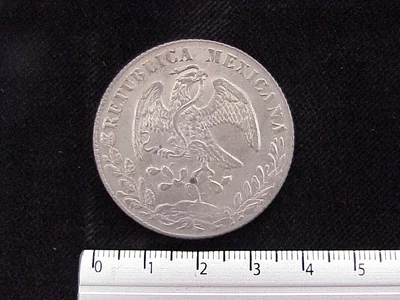 8 Plata 1878 . Inventario Banxico 5721 (anverso)