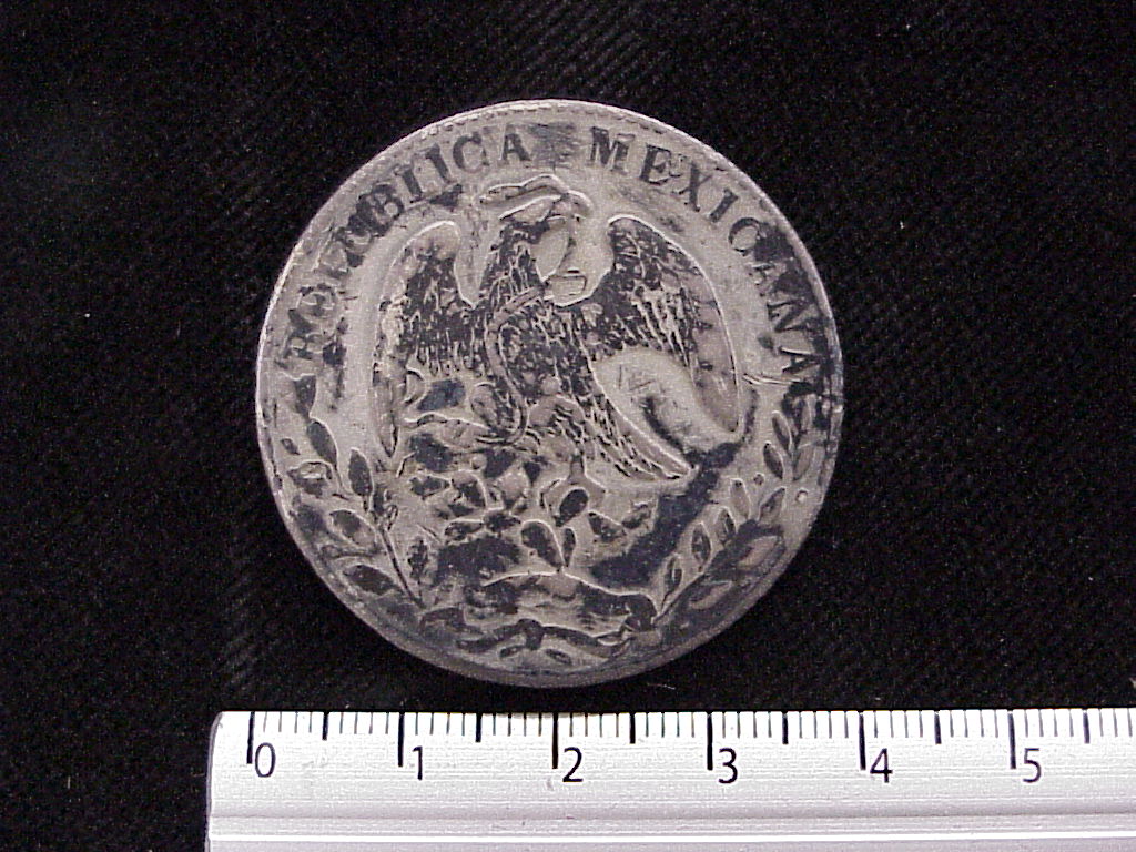 8 Plata 1884 . Inventario Banxico 5741 (anverso)