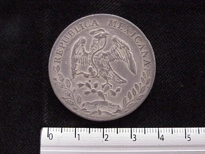 8 Plata 1891 . Inventario Banxico 5763 (anverso)