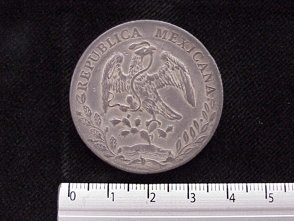 8 Plata 1891 . Inventario Banxico 5763 (anverso)