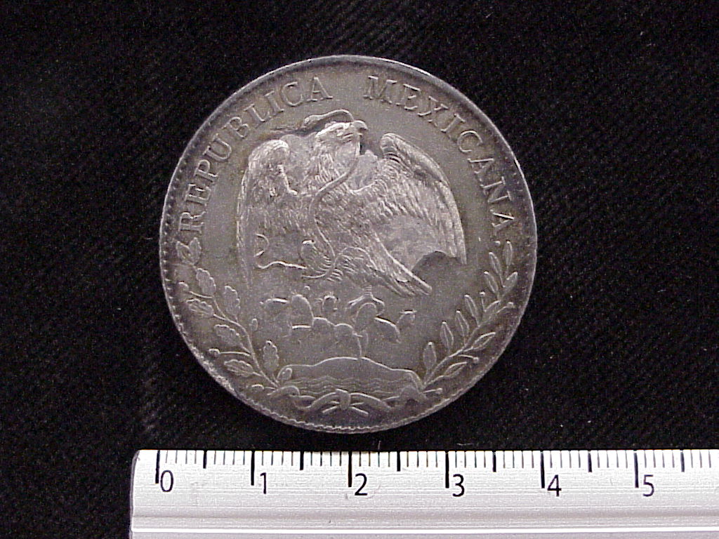 8 Plata 1894 . Inventario Banxico 5773 (anverso)