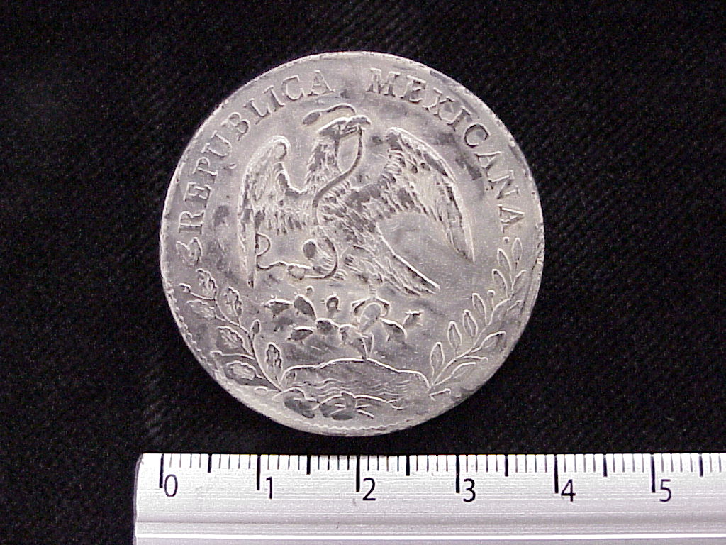 8 Plata 1895 . Inventario Banxico 5776 (anverso)