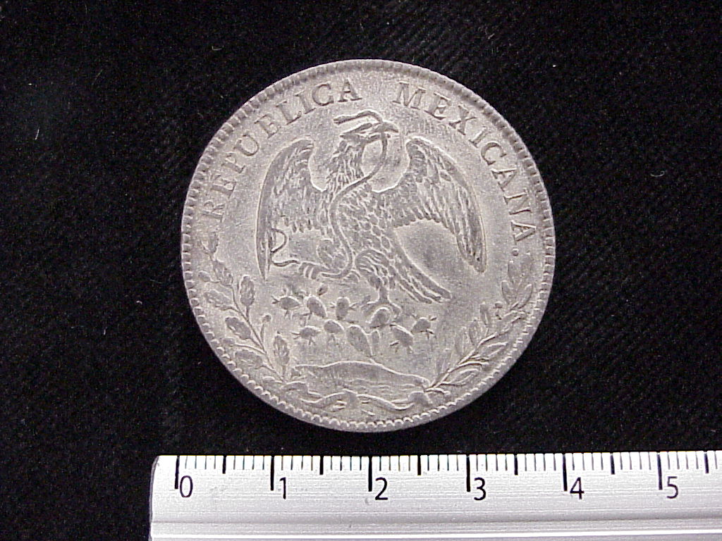 8 Plata 1878 . Inventario Banxico 6012 (anverso)