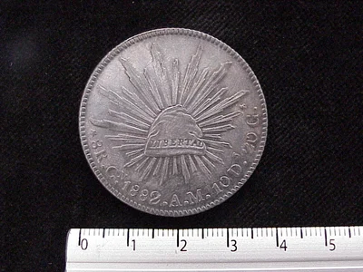 8 Reales Resplandor Culiacán 1882